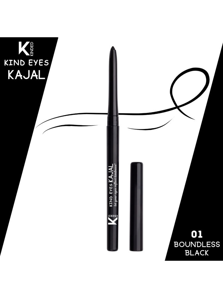 KINDED Kind Eyes Kajal 3 In 1 Kohl Kajal Eye Liner Smokey Eye Shadow-image-4