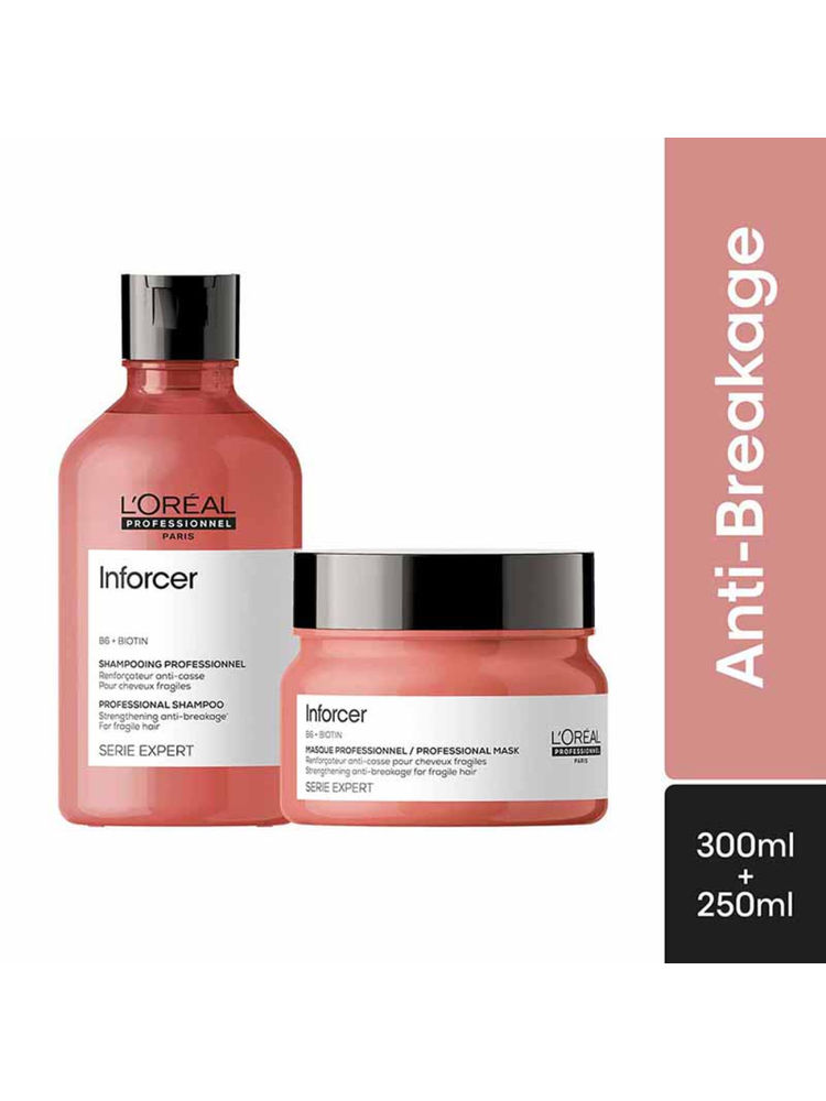 L'Oreal Professionnel Inforcer Shampoo And Mask With Biotin & Vitamin B6 For Reduced Hair Breakage-image-4