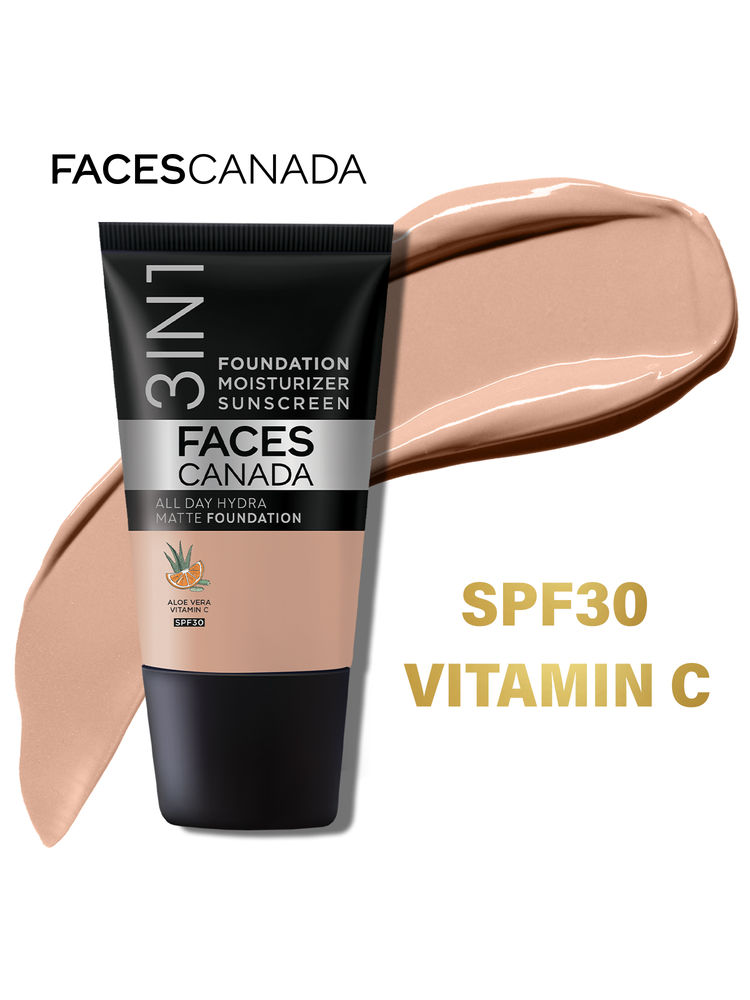 Faces Canada All Day Hydra Matte Mini - 3 In 1 Foundation + Moisturizer + SPF 30