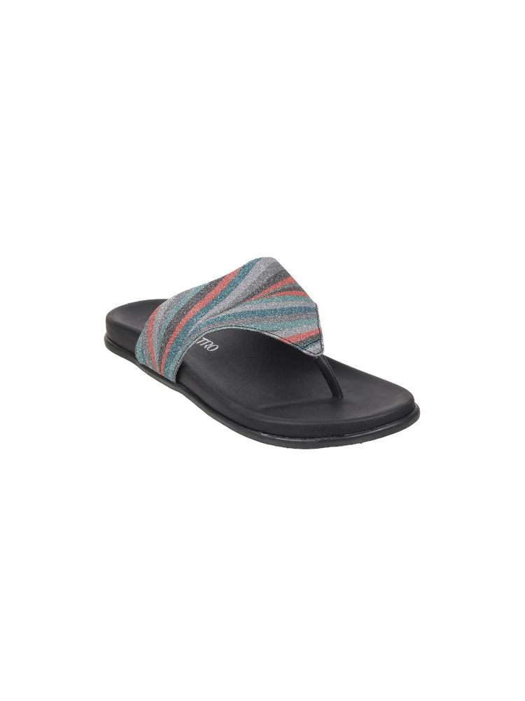 Metro Womens Gun Metal Flat Chappals-picture-12