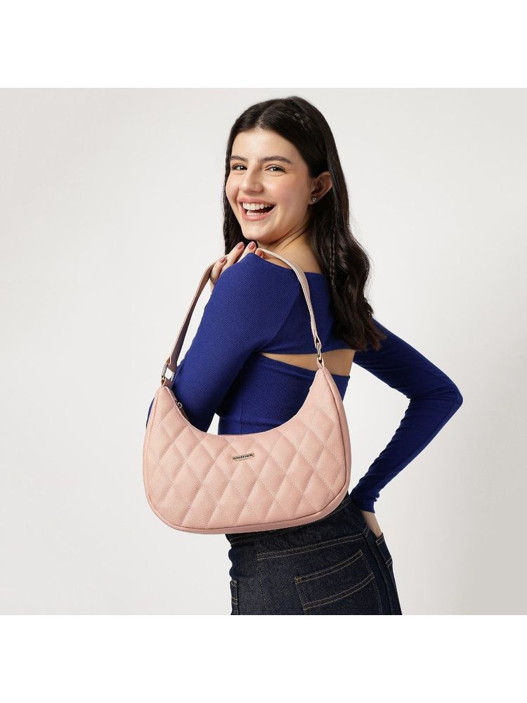 fastrack accessories Fastrack Pink Quilted Shoulder Bag For Women-picture-26