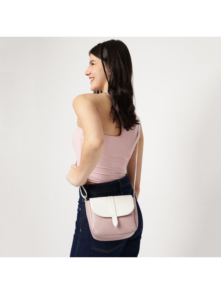fastrack accessories Fastrack Lilac Color-Blocked Sling Bag for Women-picture-15