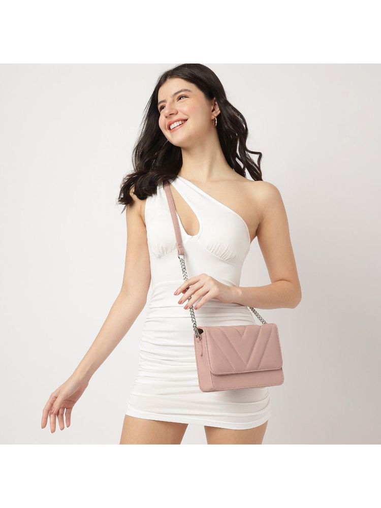 fastrack accessories Fastrack Powder Pink Brunch Sling Bag for Women-picture-26