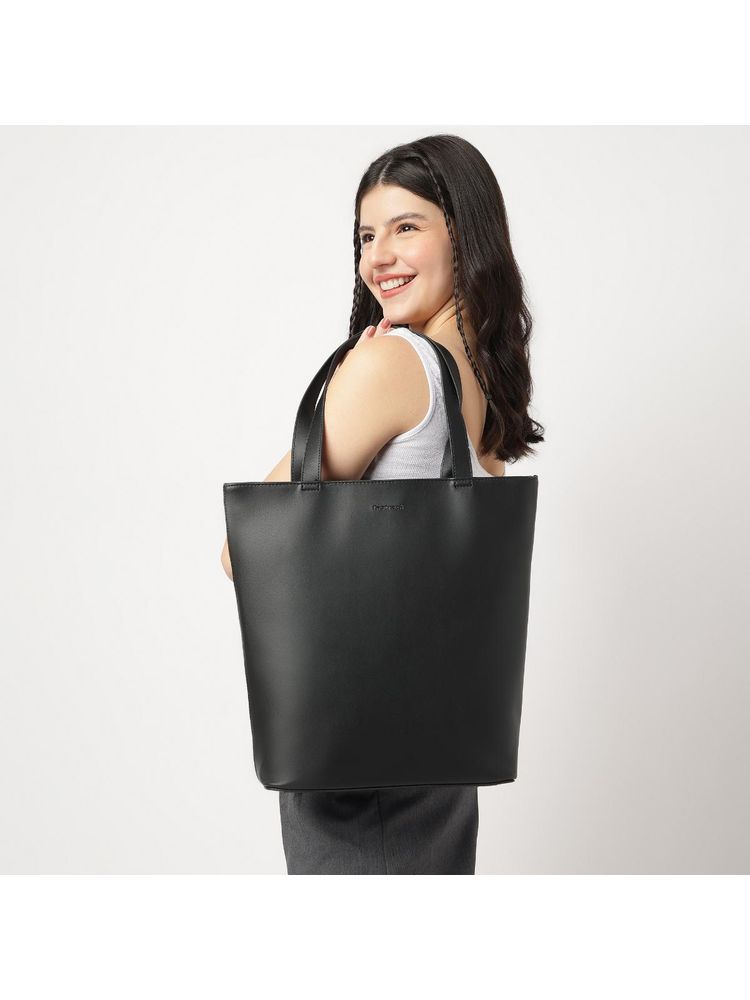 fastrack accessories Fastrack Black College Tote Bag for Women-picture-25