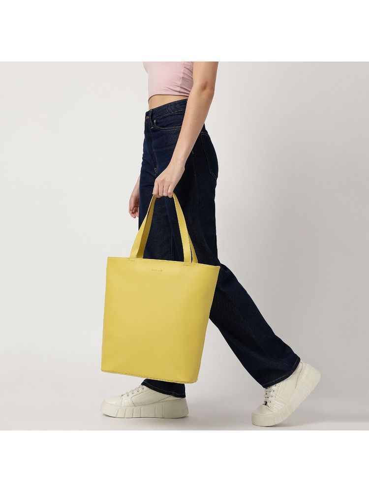 Fastrack Women Celery Green College Tote Bag Fits Upto 14" Laptop-image-44