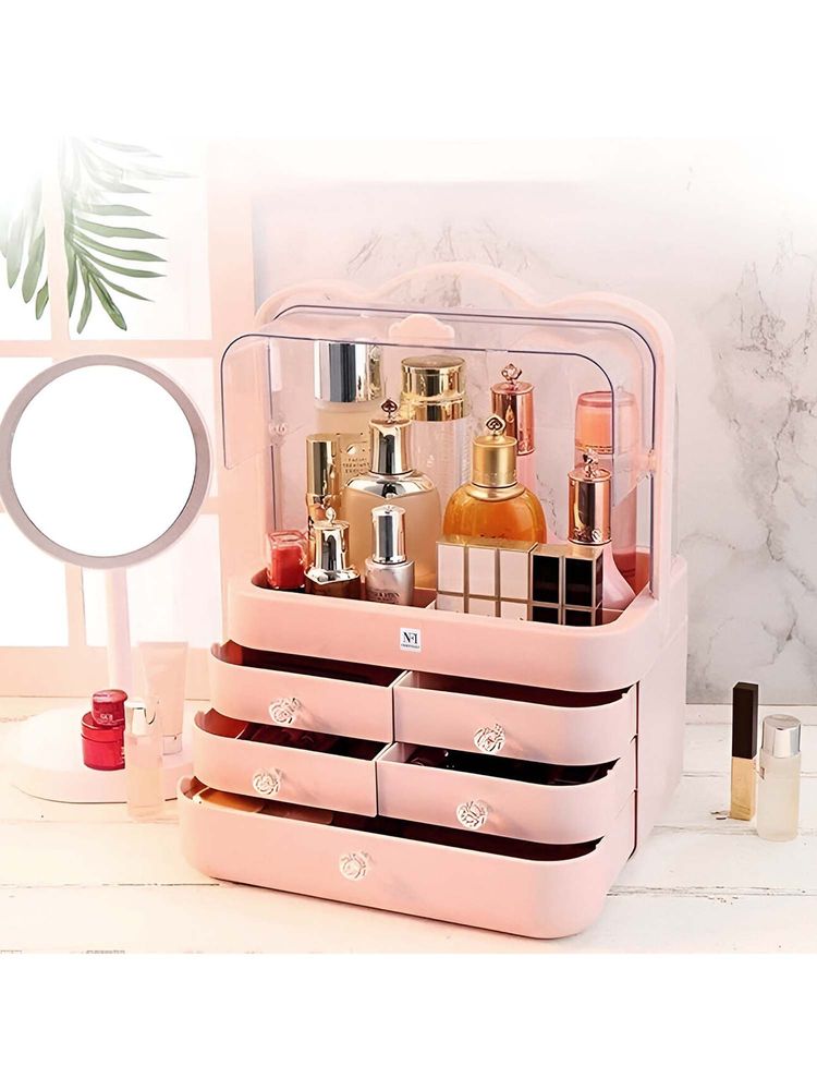 NFI Essentials Cosmetic Makeup Large Vanity Box Jewellery Organizer Case Storage-picture-0