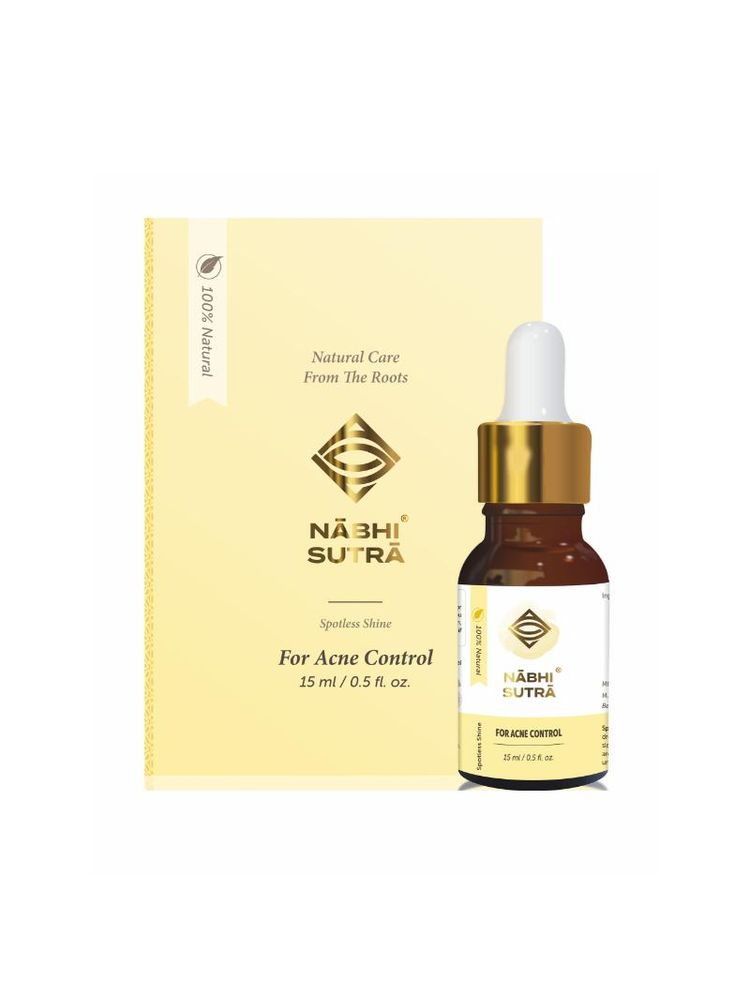 Nabhi Sutra Belly Button Oil for Acne treatment & Dark Spots With Blend Of Lemon Oil, Neem Oil