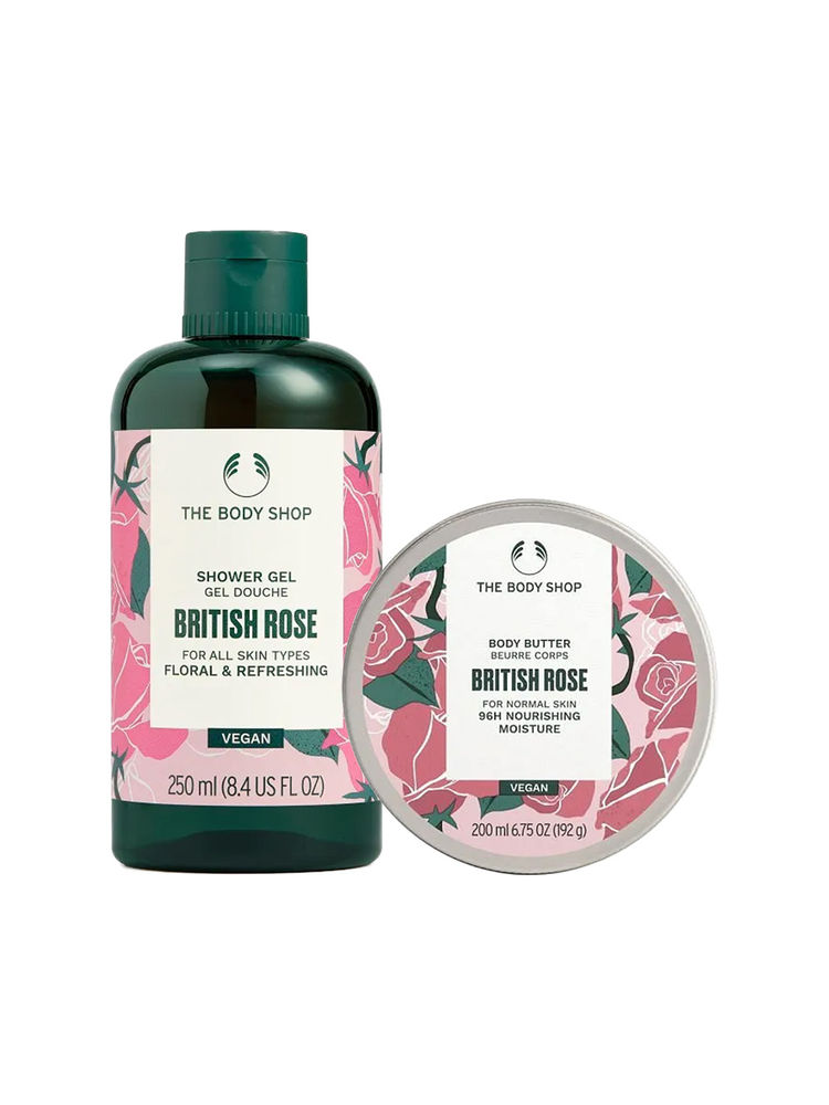 The Body Shop British Rose Shower Gel & Body Butter Combo-picture-20