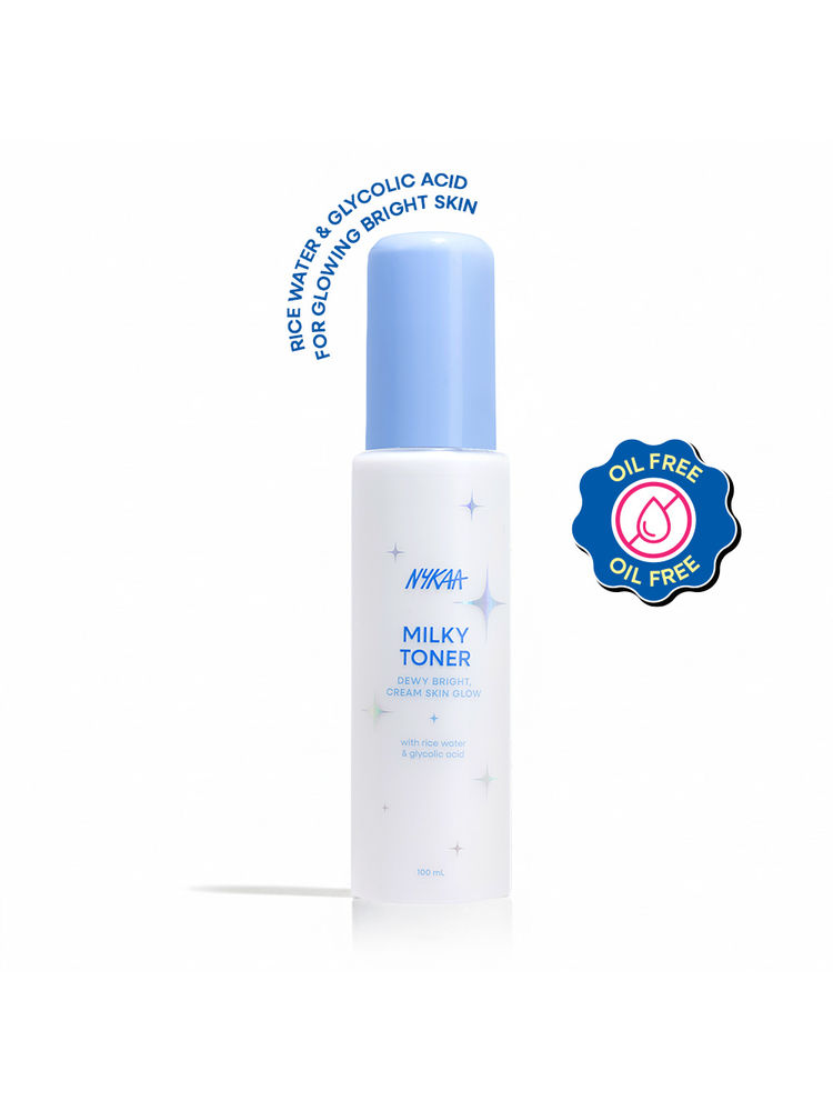 Nykaa Skin Milky Toner Mist With Rice Water & Glycolic Acid For Bright & Glowing Skin - Oil Free