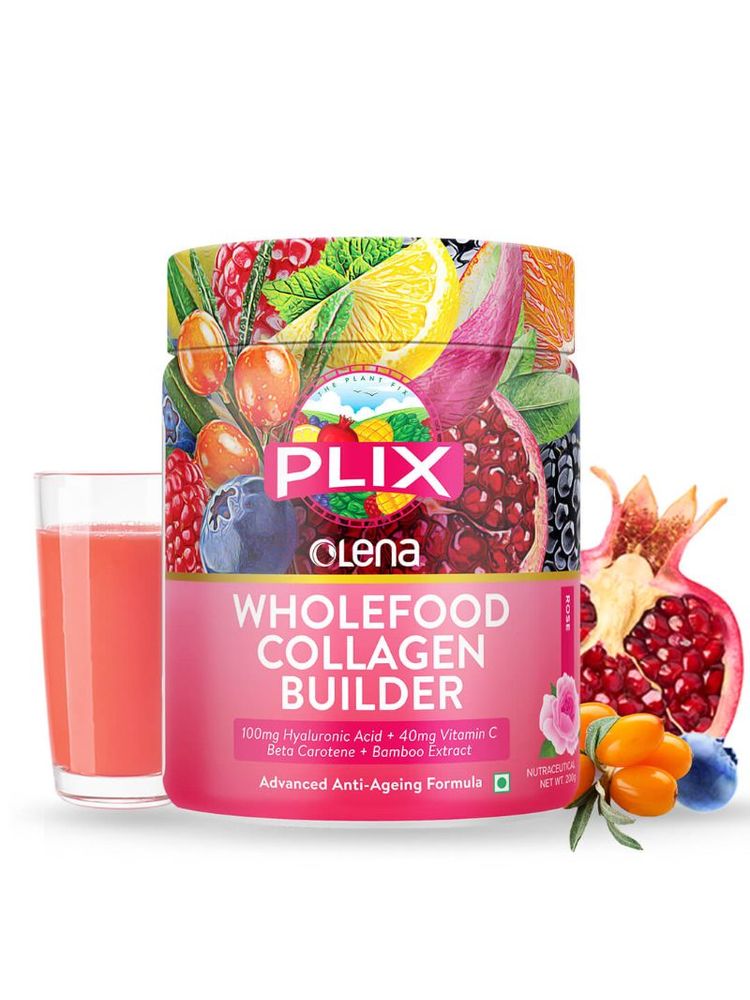Plix Plant-Based Collagen Builder, Advanced Anti-Ageing Formula- Rose-picture-27