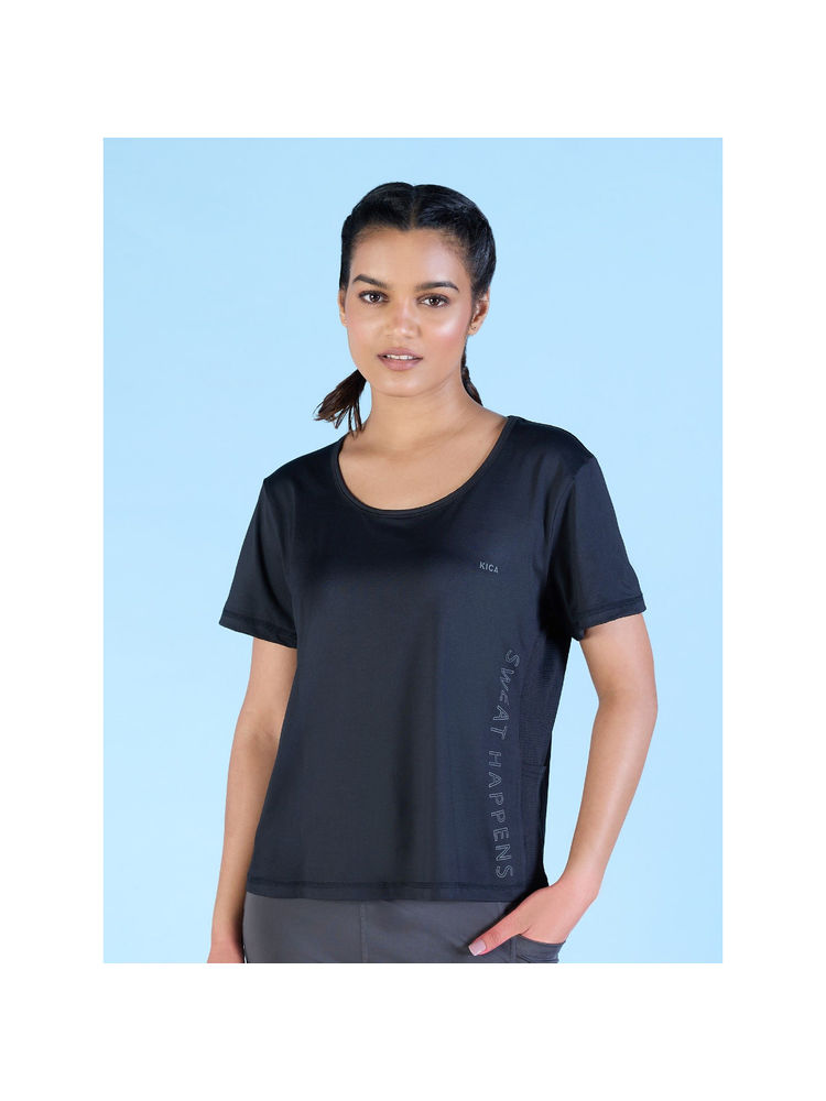 Kica Feather Feel Gym Top With Side Mesh Panels For Training-picture-7