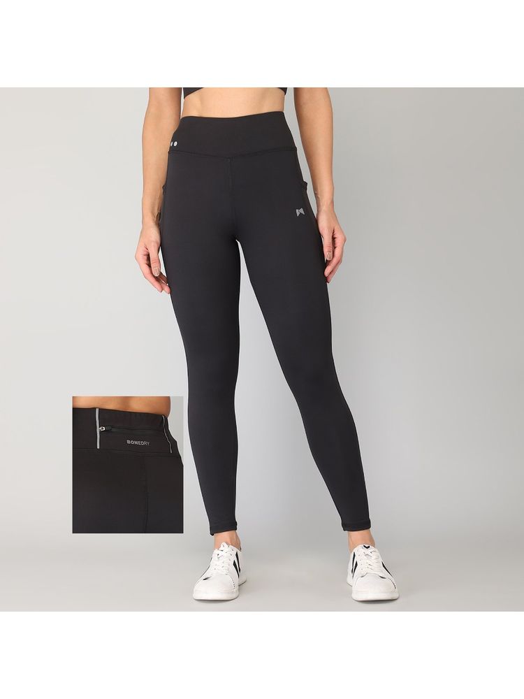 Muscle Torque Gym Yoga Medium Waist Zippered Back Pocket Tight Black-picture-28