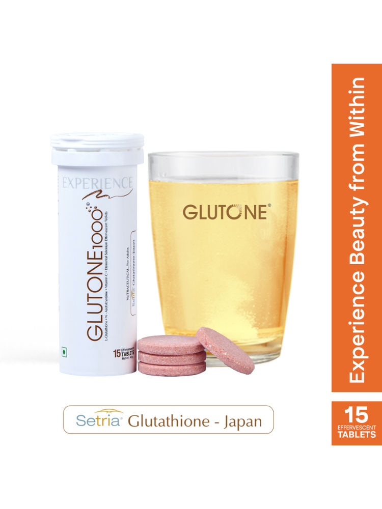 Glutone 1000 Setria L-Glutathione & Vitamin C Effervescent Tablets For Skin Brightening
