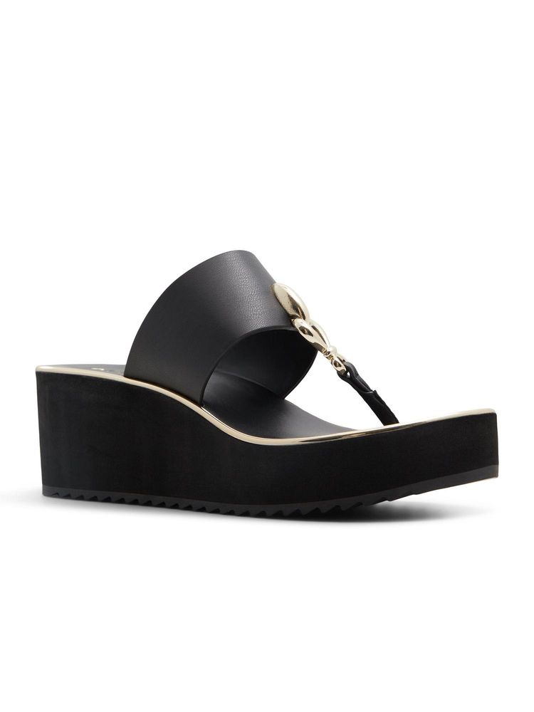 Aldo Penelopy Black Women Wedges-picture-10