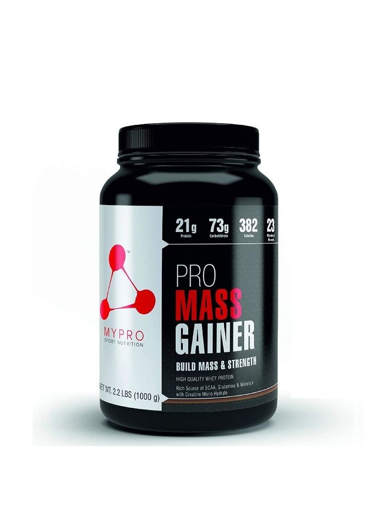 MYPRO SPORT NUTRITION High Protein Pro Mass Gainer Supplement Powder - Strawberry Flavour-picture-31
