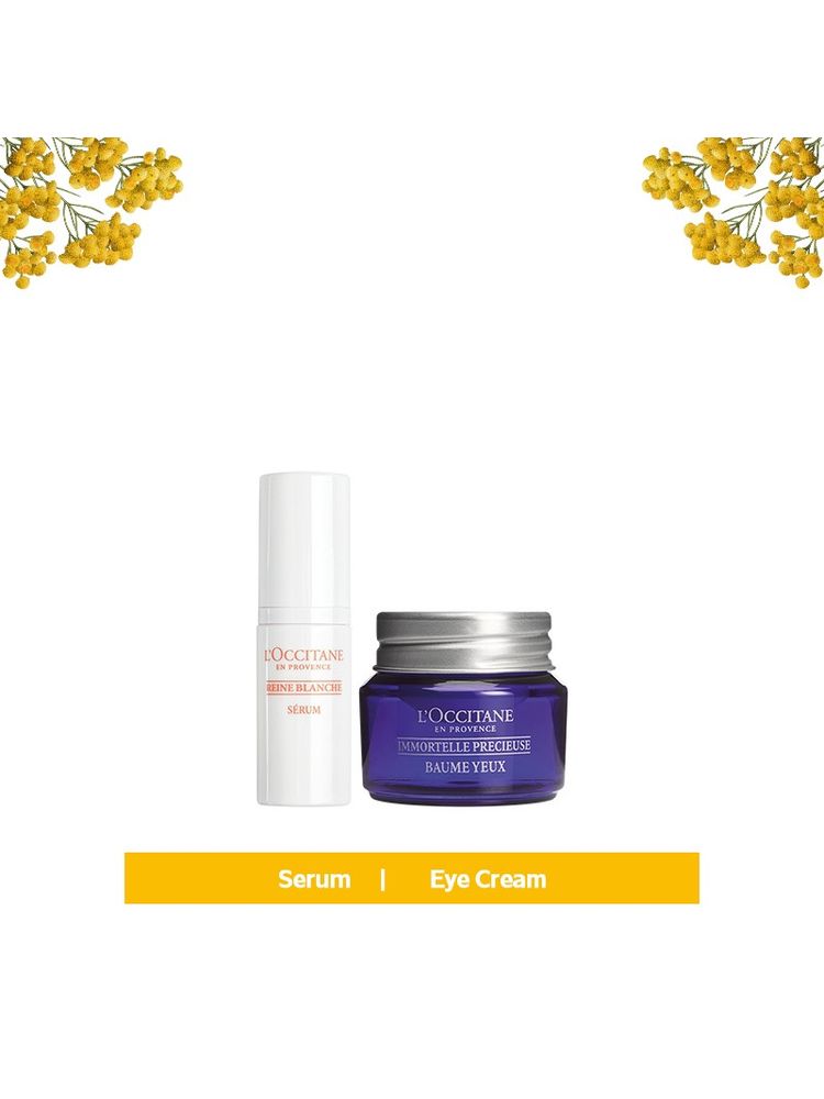L'Occitane Radiant Face & Eye Renewal Duo (Brightening Serum + Eye Cream)-image-49