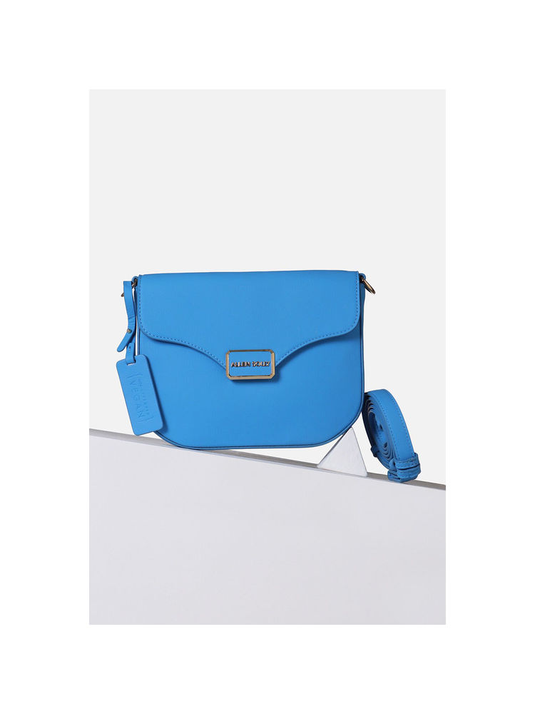 Allen Solly Women Blue Casual Sling Bag with Detachable Strap-image-24