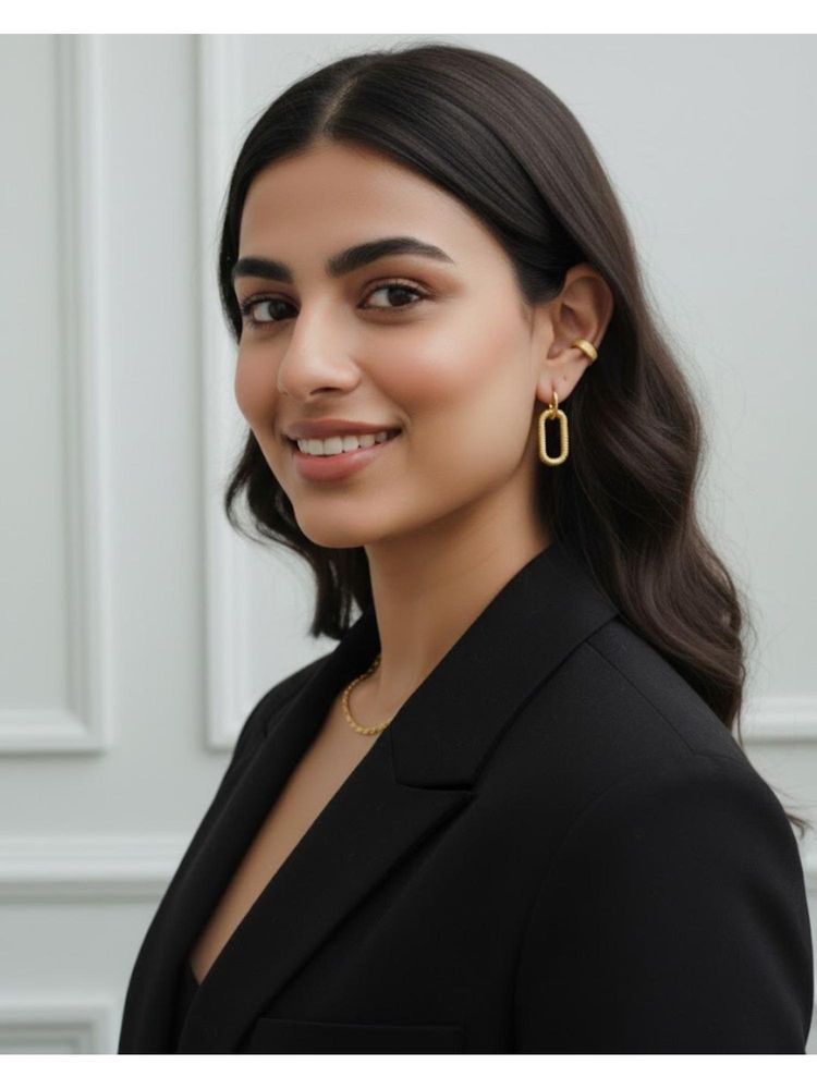 Shopsiiri Trendy Oval Wear It Two Ways Drop Earrings-picture-20