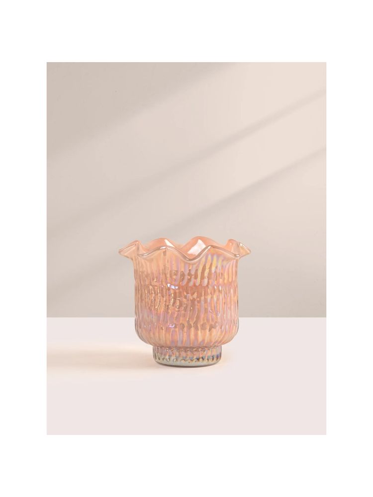 DOFT Flower Cut Peach Tuberose & Orchid Votive Candle-picture-3