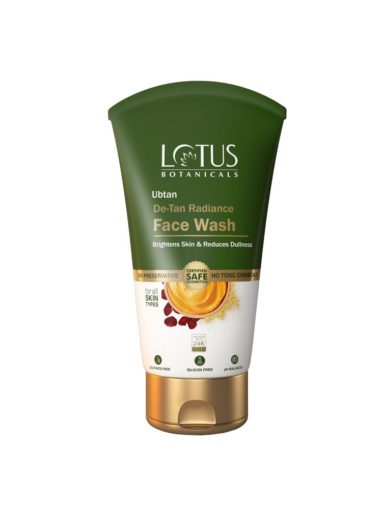 Lotus Botanicals Ubtan De-Tan Radiance Face Wash Infused with 24K Gold Rejuvenated Skin-picture-24