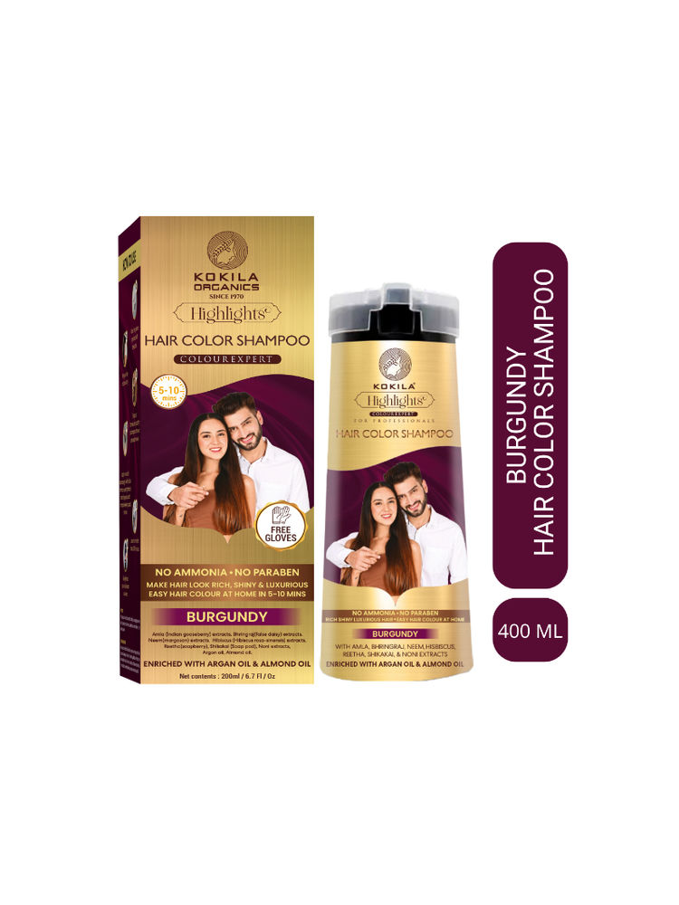 KOKILA Hair Color Shampoo - Burgundy-picture-15