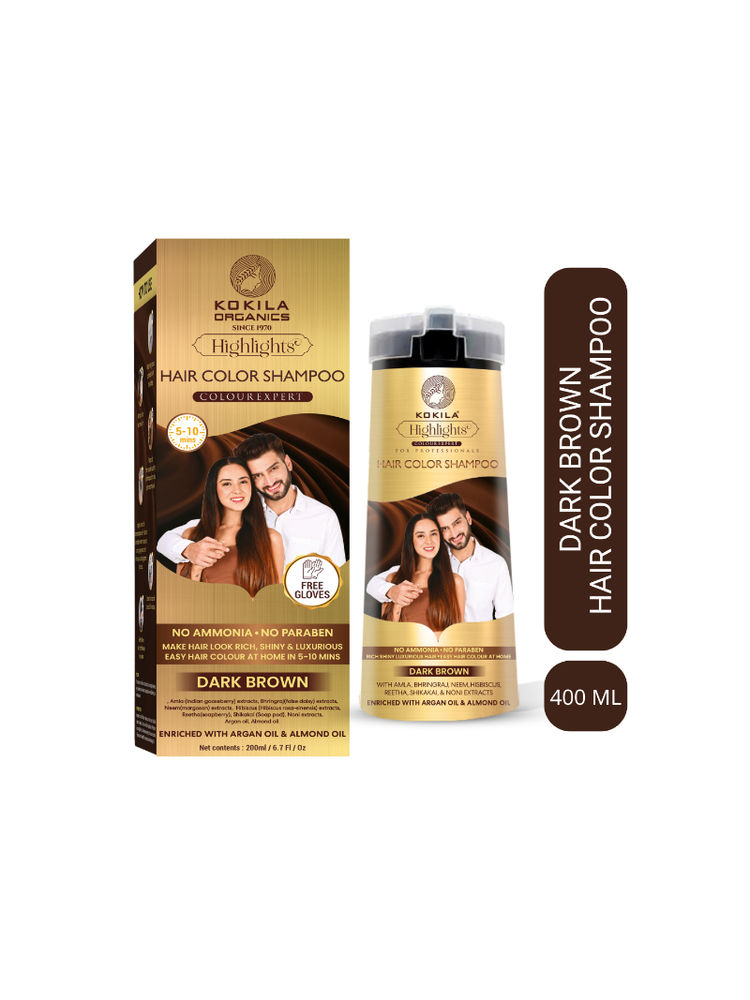 KOKILA Hair Color Shampoo - Dark Brown-picture-29