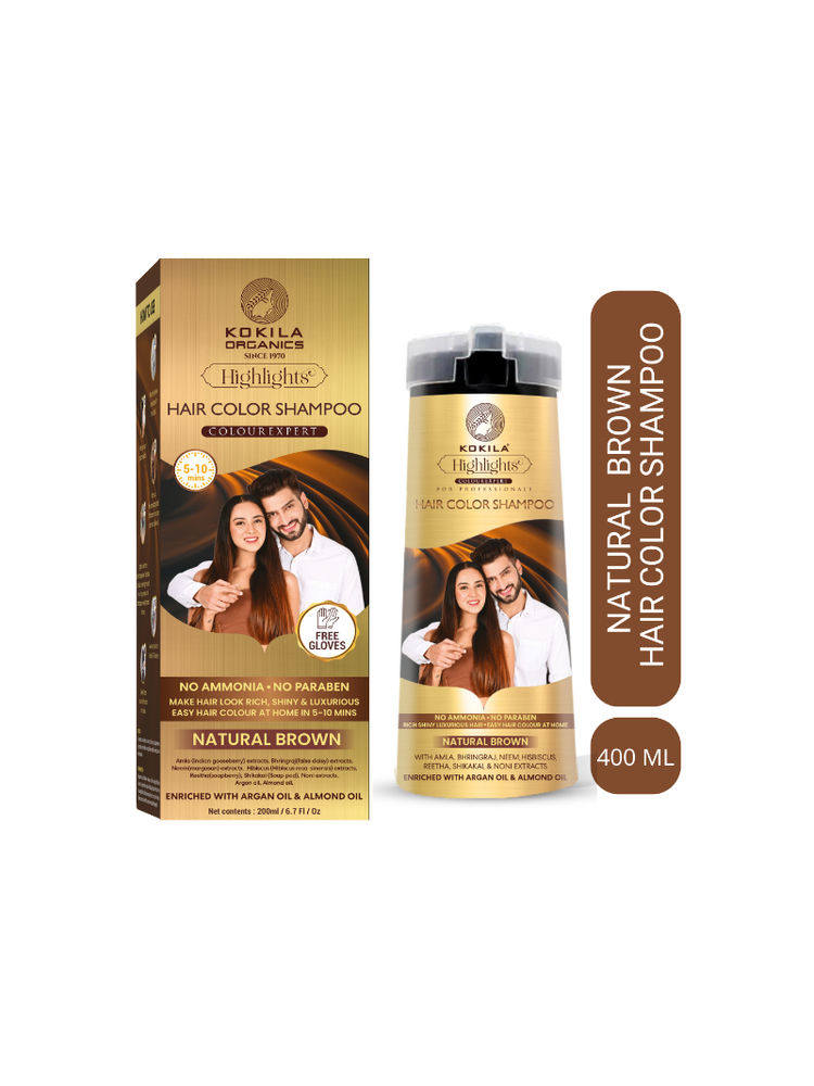 KOKILA Hair Color Shampoo - Natural Brown-picture-27