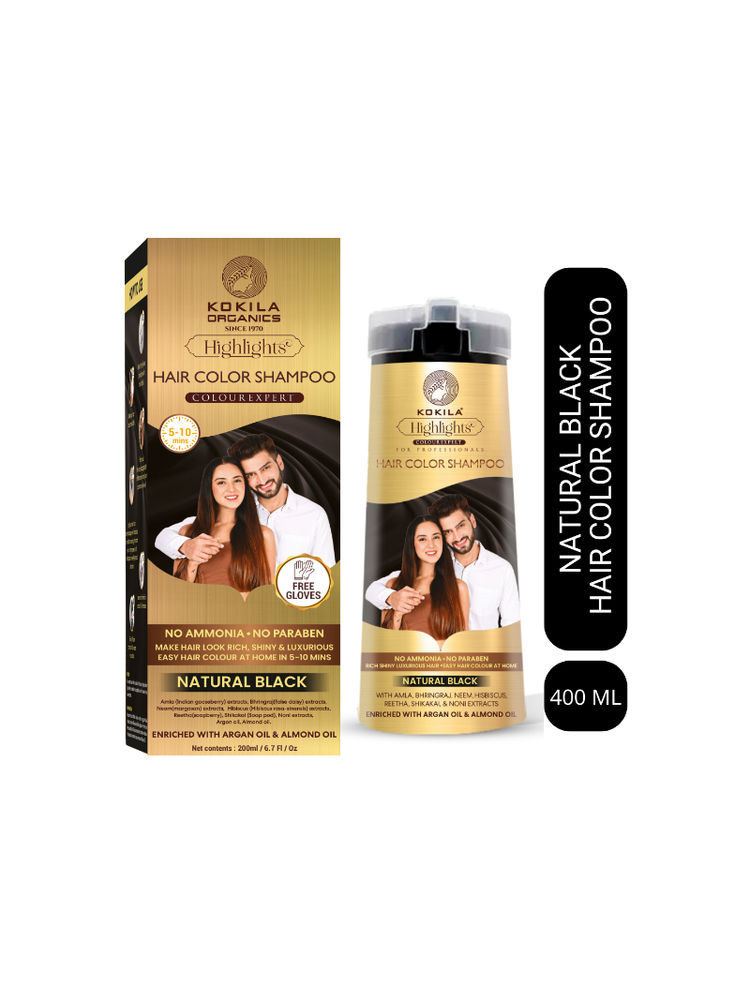KOKILA Hair Color Shampoo - Natural Black-picture-28