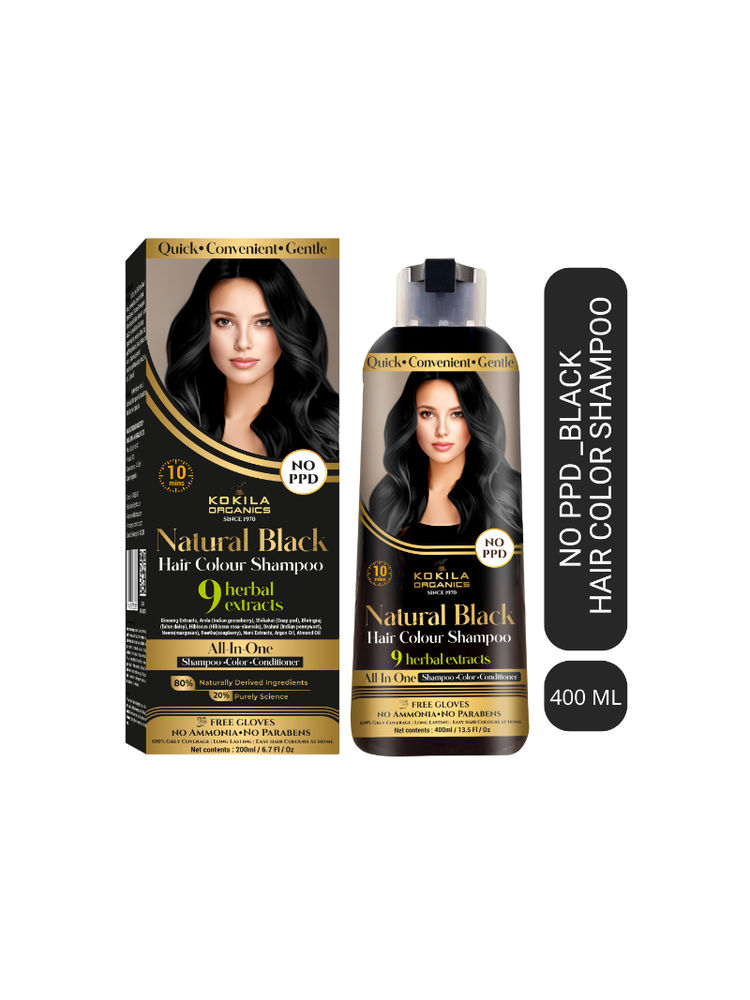 KOKILA NO PPD Hair Color Shampoo - Black-picture-33