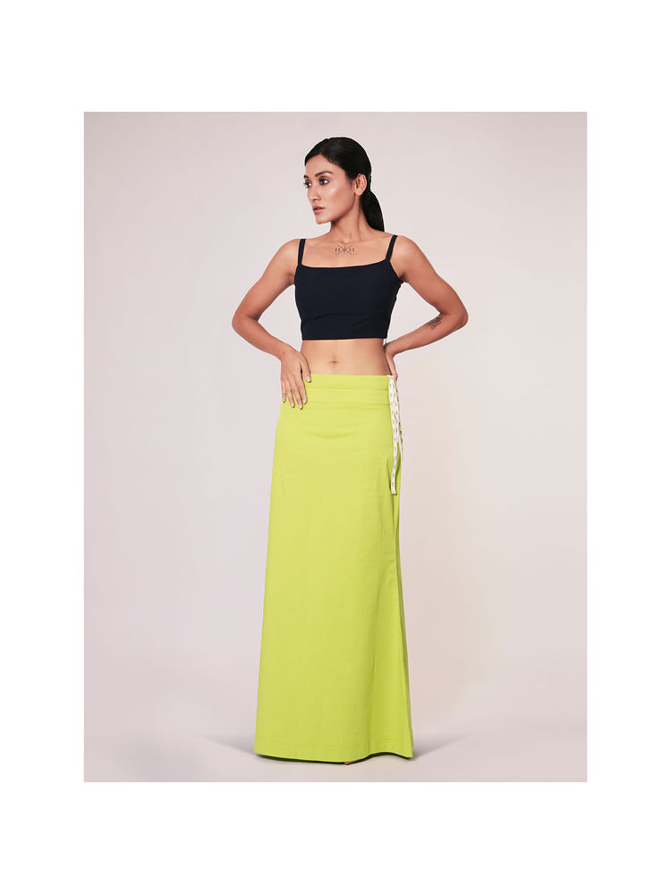 I AM BY DOLLYJAIN Women Lime Green Lycra Solid D'Coat-image-41