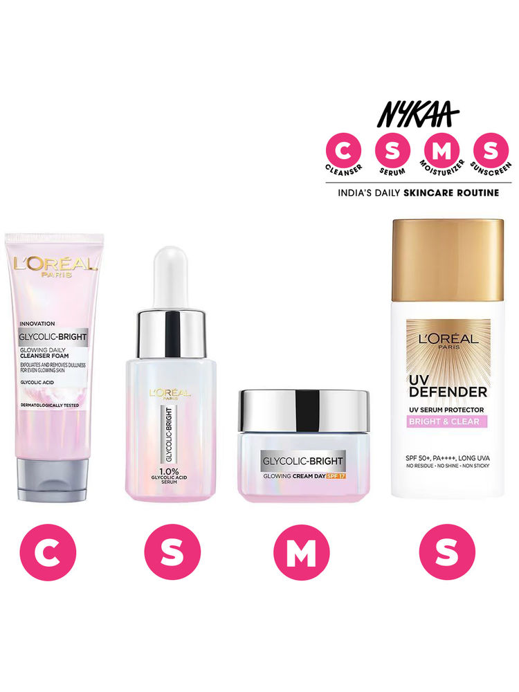 L'Oreal Paris Glycolic Acid Glowing And Protecting C-S-M-S Regime Kit-picture-25