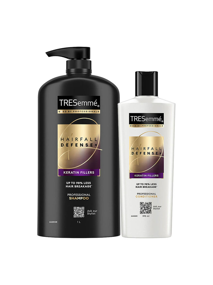 Tresemme Hair Fall Defense Combo (Buy 1Ltr Shampoo and Get 190ml Conditioner Free)