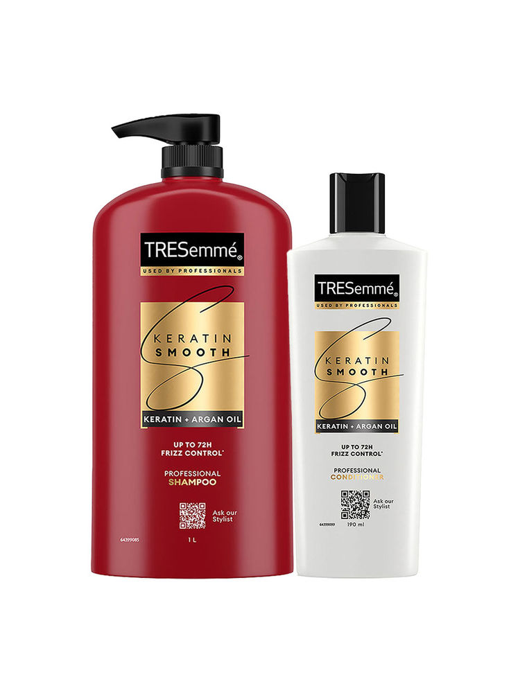 Tresemme Keratin Smooth Combo (Buy 1Ltr Shampoo and Get 190ml Conditioner Free)
