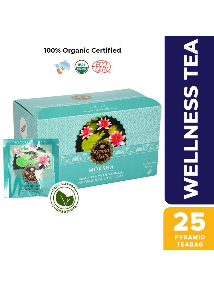 Karma Kettle Moksha Organic Black Tea With Peppermint & Lotus-picture-14