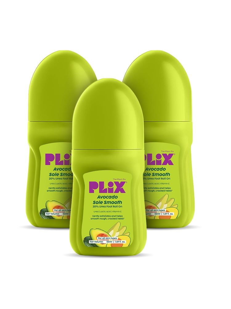 Plix Avocado Sole Smooth Roll-On With 20% Urea - Pack of 3-picture-17