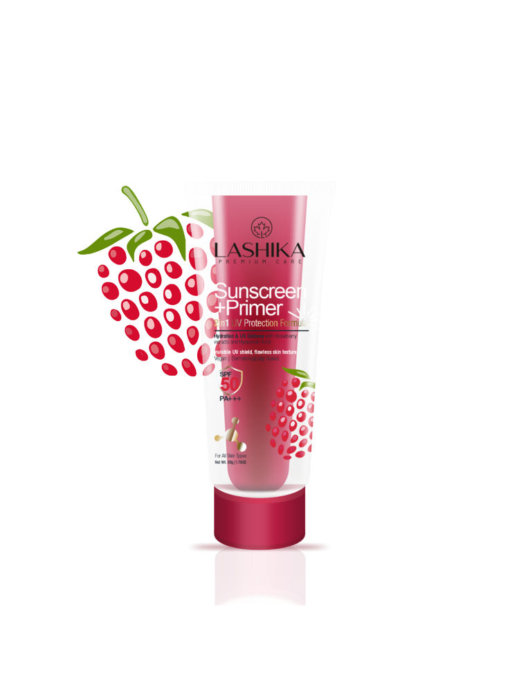 LASHIKA Sunscreen + Primer With Strawberry Extracts, Hyaluronic Acid & Niacinamide-picture-13