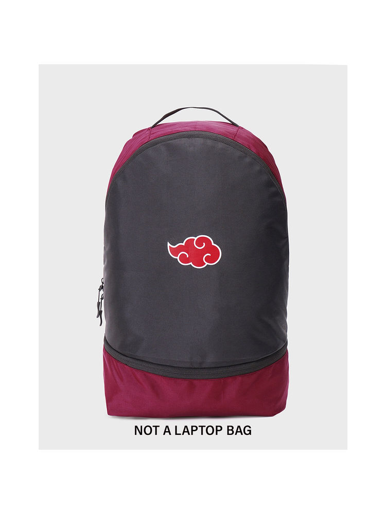 Bewakoof Unisex Black Akatsuki Cloud Printed Small Backpack-picture-12