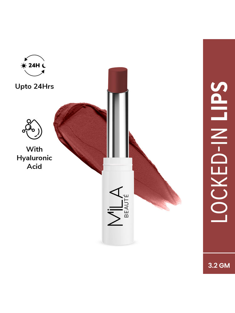 Mila Beauté 24 Hr Non-Transfer Matte Locked-In Lipstick-image-36