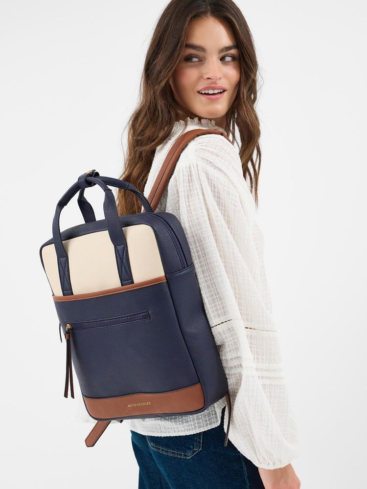Accessorize London Women Faux Leather Backpack - Multi-Color-picture-46