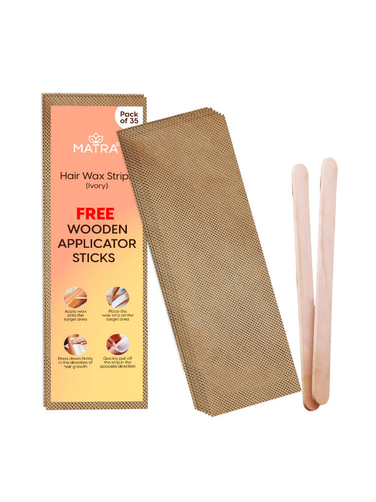 Matra Wax Strips Professional Hair Waxing Strips For Full Body & Facial Hair Removal-image-6