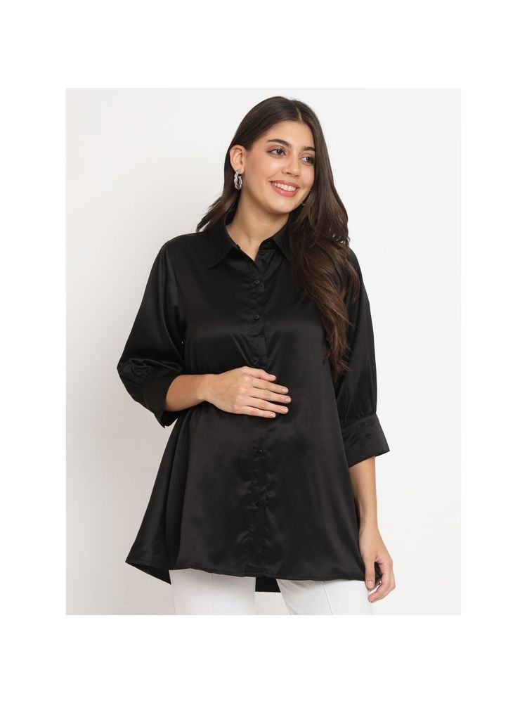 Angloindu Black Maternity Shirt-picture-13