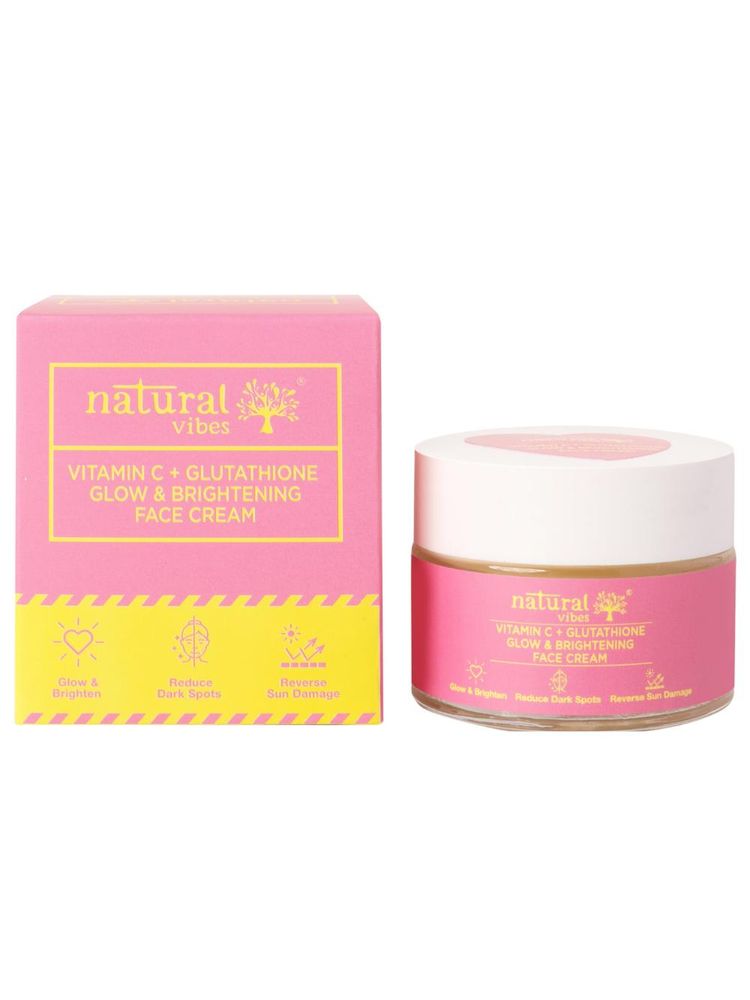 Natural Vibes Vitamin C + Glutathione Glow & Brightening Face Cream-picture-11