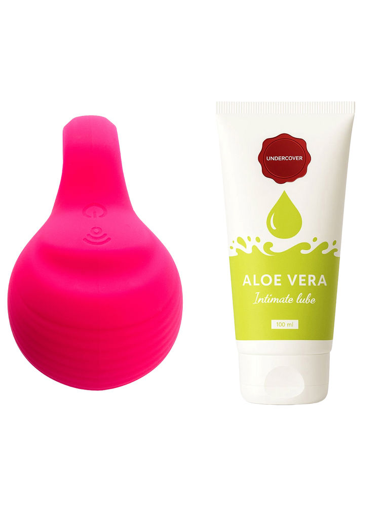 Undercover The Big O Palm Vibrator & Aloe Vera Water Based Lube Combo-picture-16
