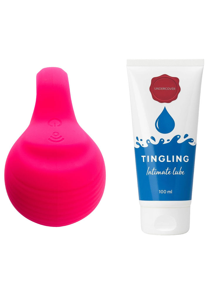 Undercover The Big O Palm Vibrator & Tingling Water Based Lube Combo-picture-24