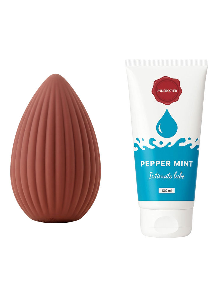 Undercover Ripple Touch Vibrator & Peppermint Water Based Lube Combo-picture-12