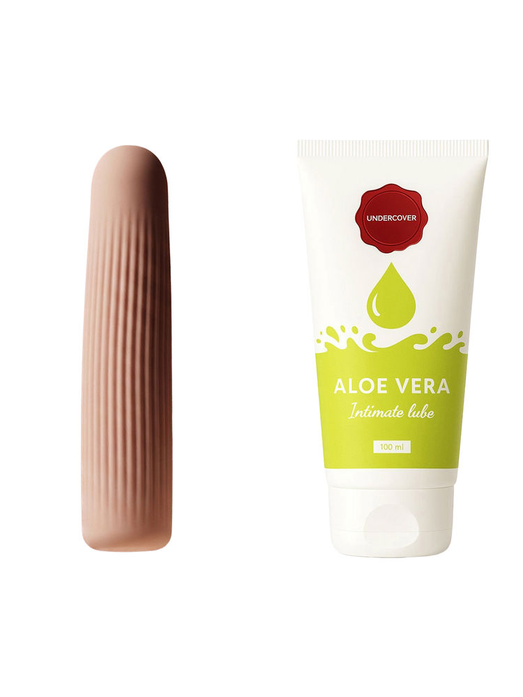 Undercover Vela Vibrator & Aloe Vera Water Based Lube Combo-picture-35