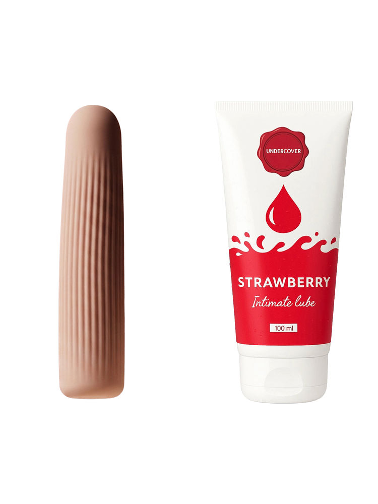 Undercover Vela Vibrator & Strawberry Water Based Lube Combo-picture-32