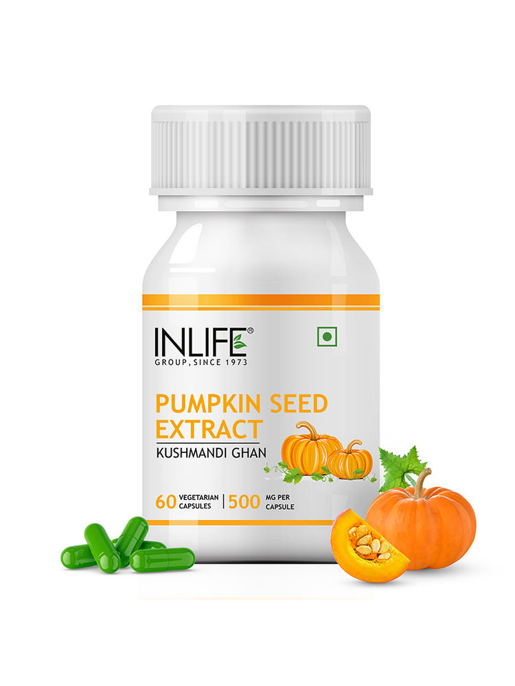 INLIFE Pumpkin Seed Extract Supplement 500mg 60 Capsules-image-44
