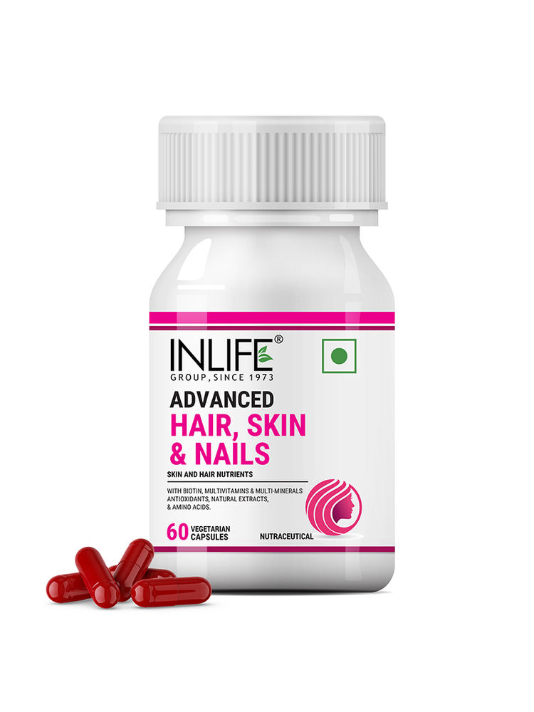 Inlife Biotin Advanced Hair Skin & Nails Supplement with Multivitamin Minerals Amino Acids Hair Care-picture-26