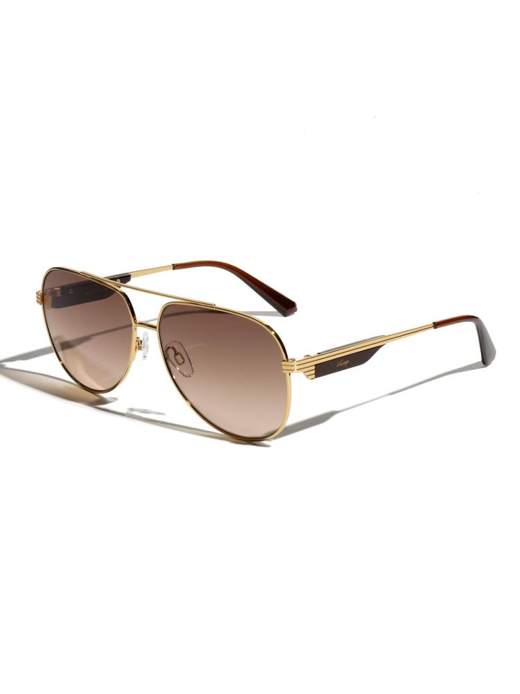 Vintage Diffuse Col 132 Unisex Solid Sunglass - Brown (59)-image-46